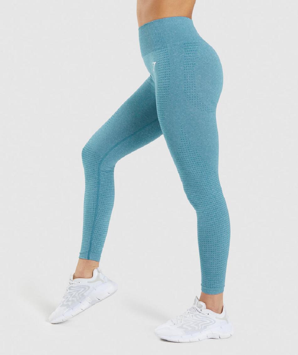 Gymshark Vital Seamless 2.0 Ženske Tajice Tirkizne | HR 4034JPQ